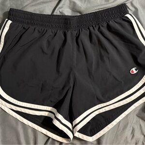 Champion Women's Black and White Athletic Shorts